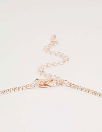 Rose Gold Floral Vine Cascading Necklace & Earrings Set - link has visual effect only
