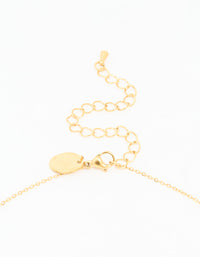 Waterproof Gold Plated Quilted Heart Pendant T & O Necklace - link has visual effect only