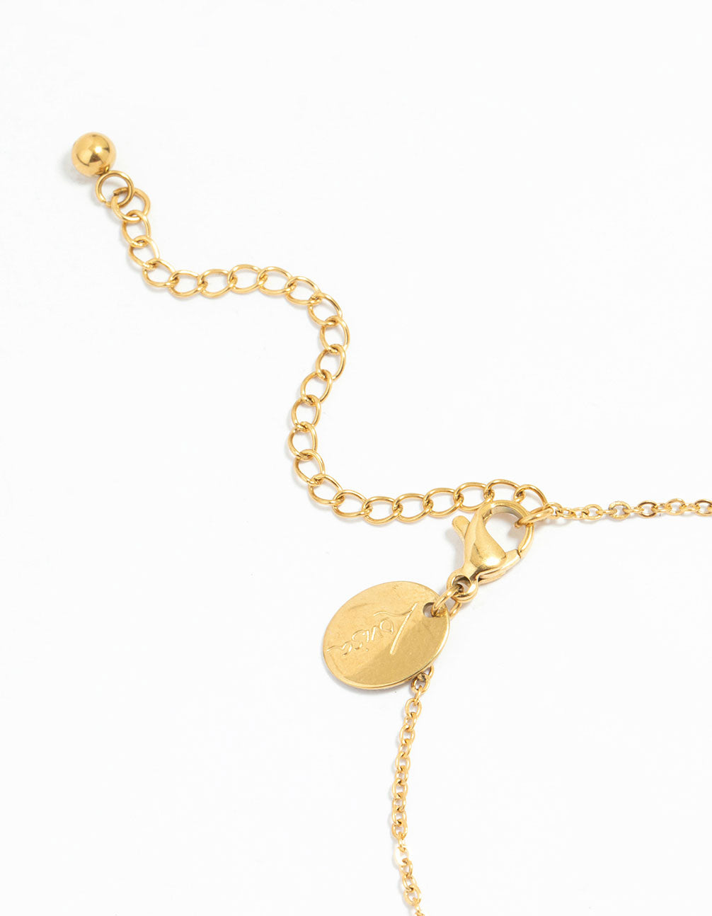 Waterproof Gold Plated Stainless Steel Double Ring Bracelet