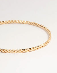 Gold Mixed Textured Bangles 4-Pack - link has visual effect only