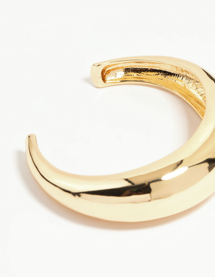 Gold Solid Wrist Cuff