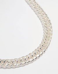 Silver Chain Large Necklace - link has visual effect only