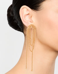 Gold Rope Drop Earrings - link has visual effect only
