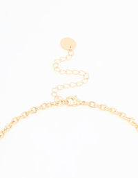 Gold Stone Long Necklace - link has visual effect only