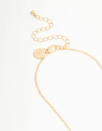 Kids Gold Pink Diamante Fairy BFF Necklaces 2-Pack - link has visual effect only