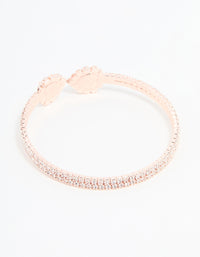 Rose Gold Diamante Wrist Cuff - link has visual effect only