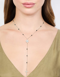 Silver Cross Station Y-Necklace - link has visual effect only