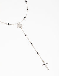 Silver Cross Station Y-Necklace - link has visual effect only