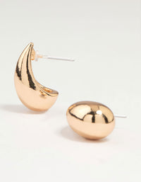 Gold Teardrop Drop Earrings - link has visual effect only
