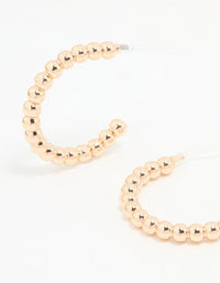 Gold Textured Large Hoop Earrings - link has visual effect only