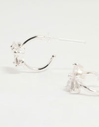 Silver Cubic Zirconia Bow Mixed Stud Earrings 3-Pack - link has visual effect only