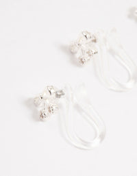 Silver Cubic Zirconia Heart Ear Cuff 4-Pack - link has visual effect only