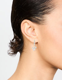 Silver Diamante Butterfly Hoop Earrings - link has visual effect only