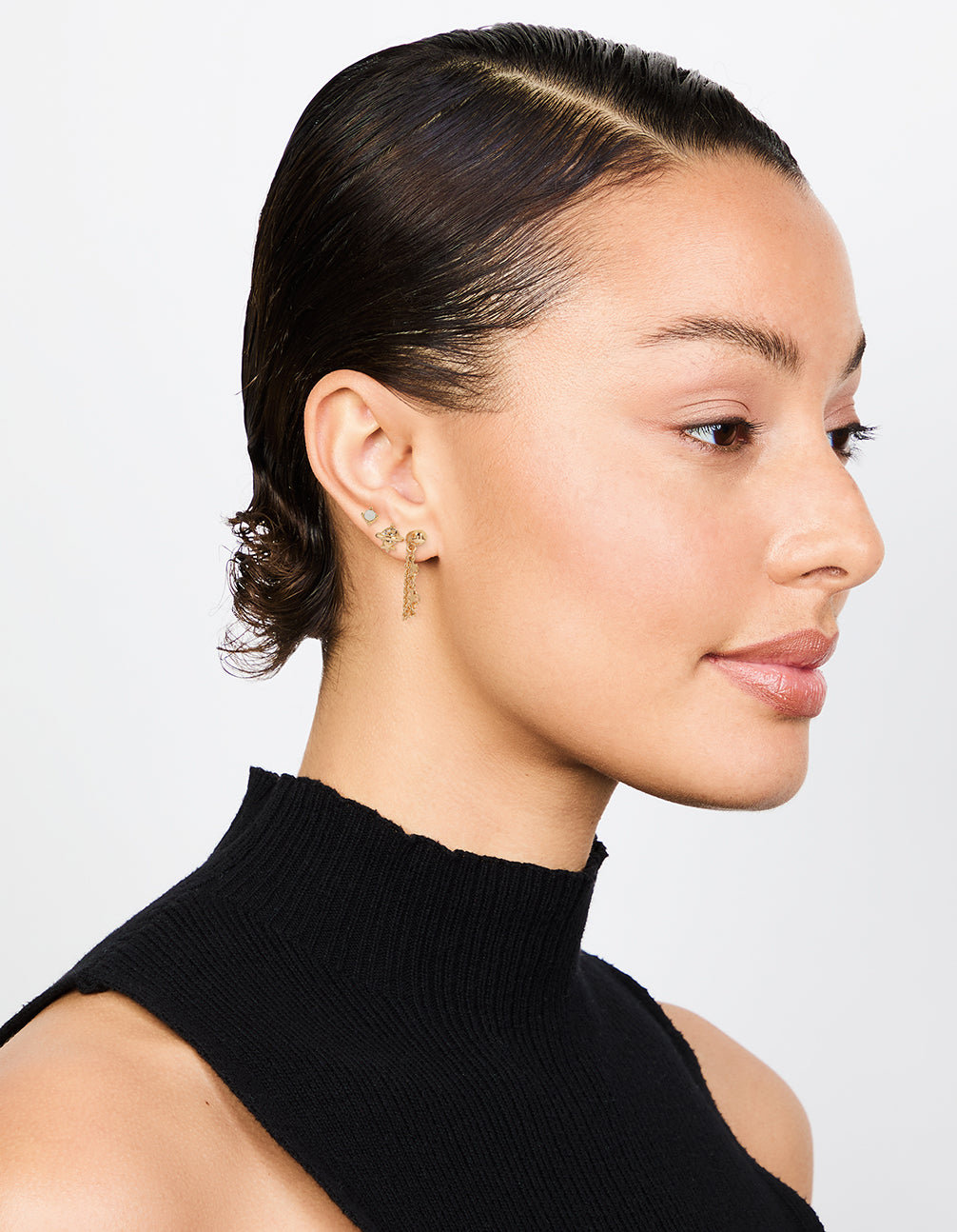 Gold Chain Celestial Earrings 3-Pack