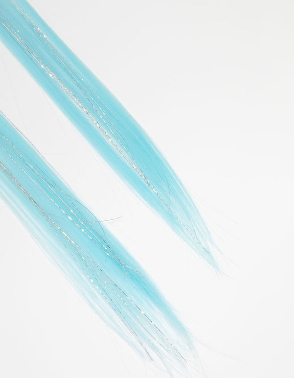 Kids Pink & Blue Hair Bunny Shaker Hair Clips