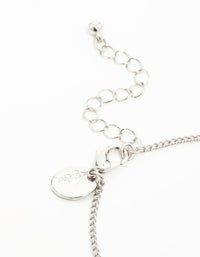 Silver Diamante & Pearl Mixed Bracelets 4-Pack - link has visual effect only