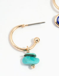 Gold Mixed Sea Hoop Earrings 6-Pack - link has visual effect only