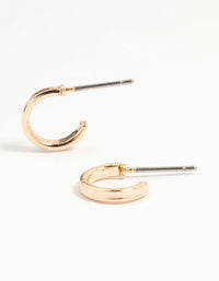 Gold Diamante Chain & Hoop Earrings 3-Pack - link has visual effect only