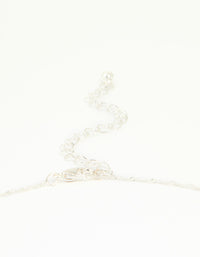 Silver Cubic Zirconia Classic Cross Necklace - link has visual effect only