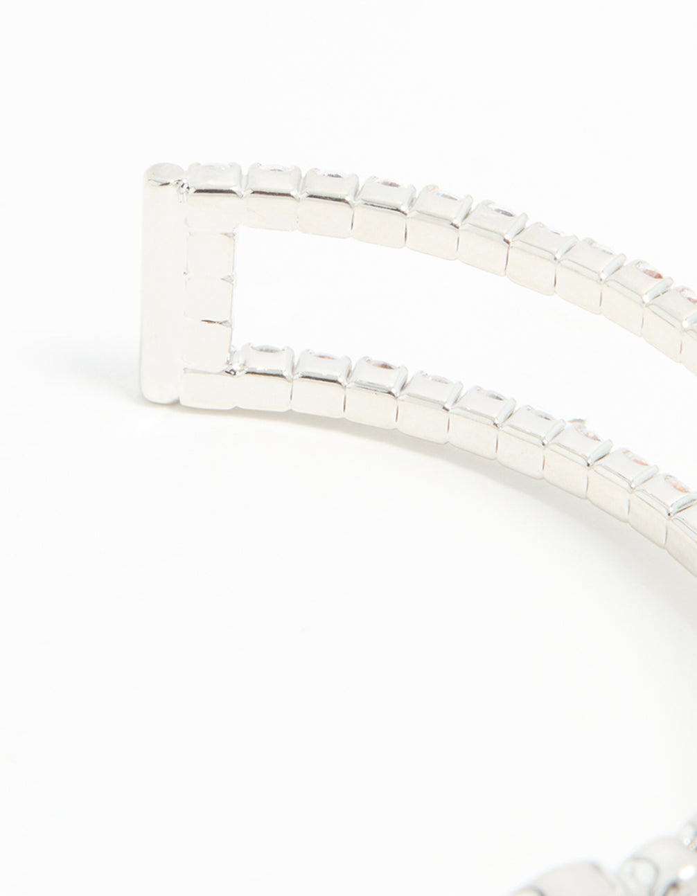 Silver Cubic Zirconia Wrist Cuff