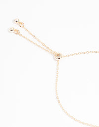 Rose Gold Plated Cubic Zirconia Outline Flower Trio Toggle Bracelet - link has visual effect only