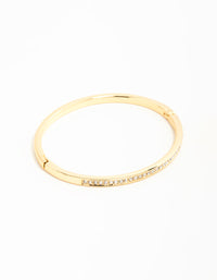 Gold Diamante Hinged Bangle - link has visual effect only