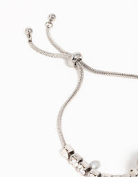 Silver Diamante Bolo Watch - link has visual effect only