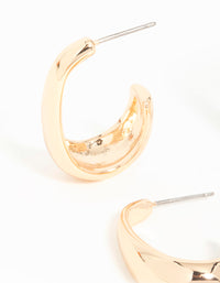 Gold Mixed Huggie Hoop Earrings 3-Pack - link has visual effect only