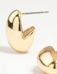 Gold Plated Mini Oval Stud Earrings - link has visual effect only