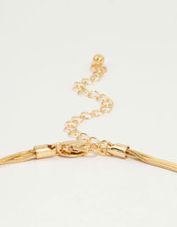 Gold Plated Snake Tassel Y-Necklace - link has visual effect only