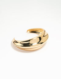 Gold Plated Thick Wrist Cuff - link has visual effect only