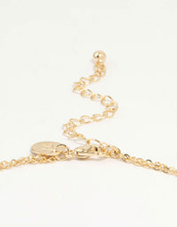 Gold Plated Pearl  Layered Necklace - link has visual effect only