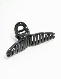 Black & White Polka Dot Loop Claw Clip - link has visual effect only