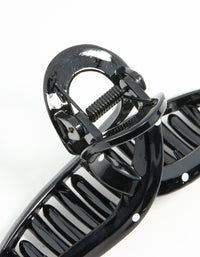 Black & White Polka Dot Loop Claw Clip - link has visual effect only