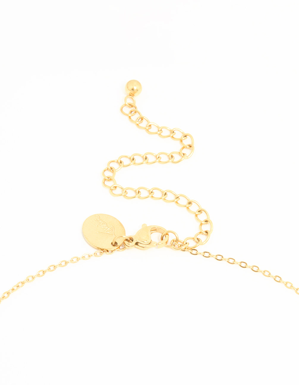 Waterproof Gold Plated Stainless Steel Butterfly Layered Necklace