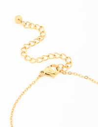 Waterproof Gold Plated Stainless Steel Clover & Pearl Bracelets 2-Pack - link has visual effect only