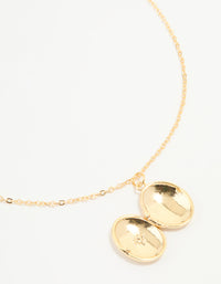 Gold Plated Celestial Pendant Necklace - link has visual effect only