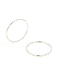 Surgical Steel Sleeper Earrings 16 MM - link has visual effect only
