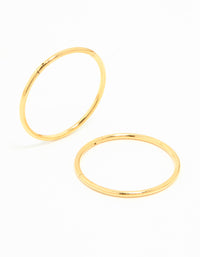 Gold Plated Surgical Steel Sleeper Earrings 16 MM - link has visual effect only