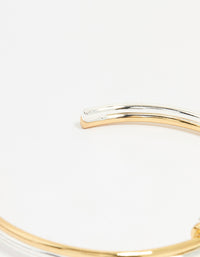 Mixed Metal Knotted Wrist Cuff - link has visual effect only