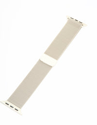 Silver Mesh Watch Strap 42/44/45 mm - link has visual effect only