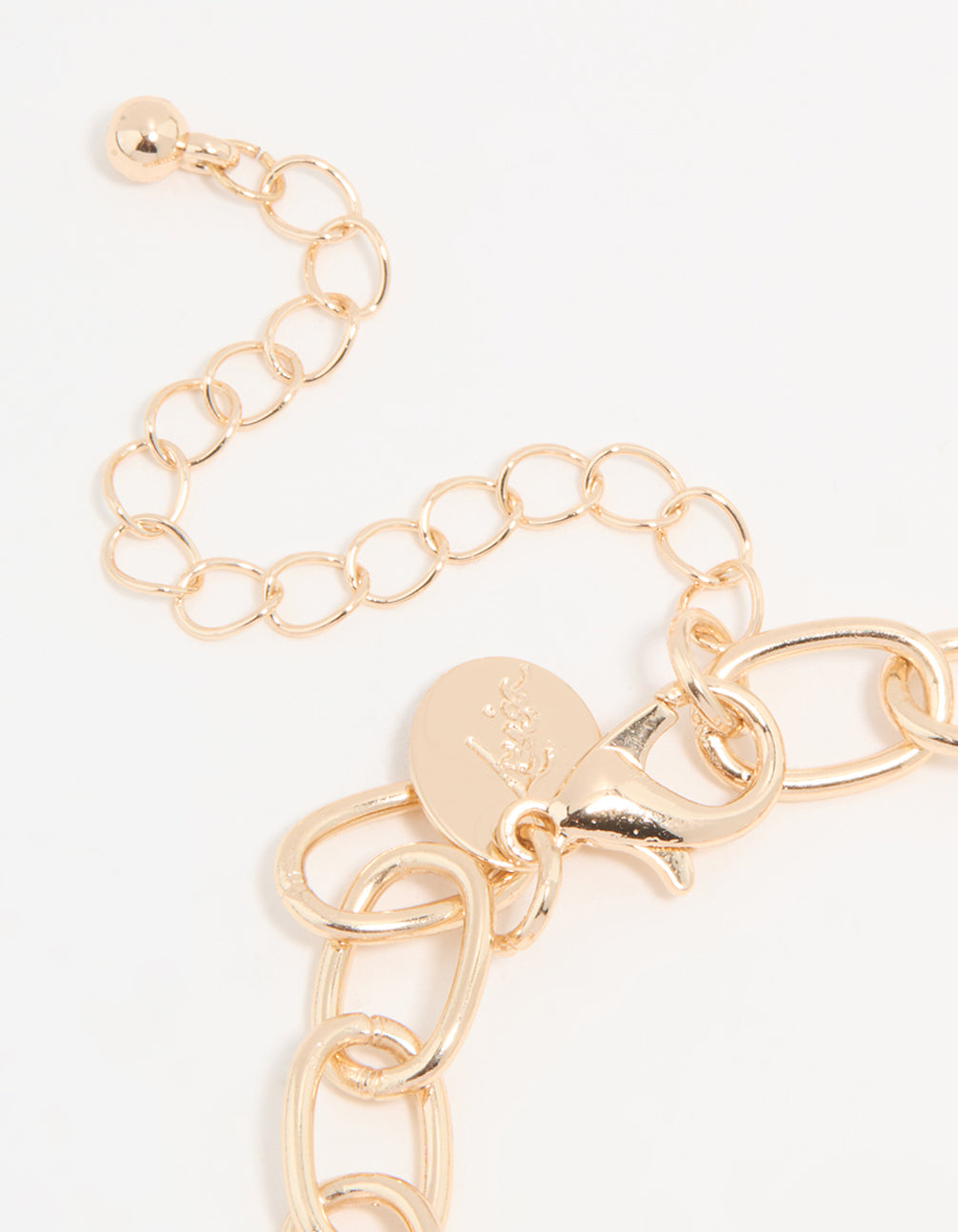 Stunning gold diamante and pearl watch clover charm bracelet showcasing floral design, numbers on a white round dial perfect for women's casual analog wear closure detail view