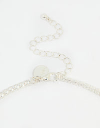 Silver Cubic Zirconia Graduating Y-Necklace - link has visual effect only