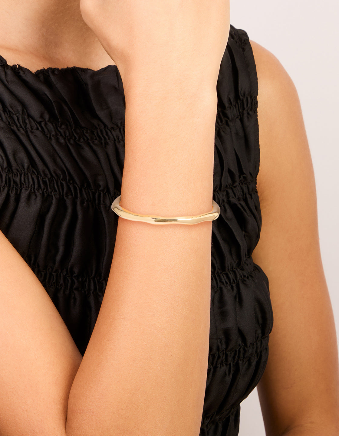Gold Plated Organic Wrist Cuff