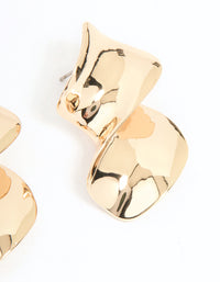 Gold Large Swirl Stud Earrings - link has visual effect only