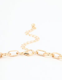 Gold Mega Locket Necklace - link has visual effect only