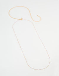 Gold Pearl Body Chain - link has visual effect only