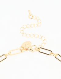 Gold Pink Gem & Pearl Drop Y-Necklace - link has visual effect only