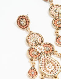 Gold Beaded Bug Seed Earrings - link has visual effect only