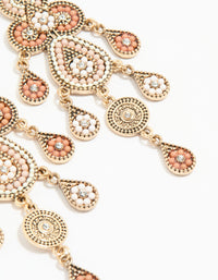 Gold Beaded Bug Seed Earrings - link has visual effect only